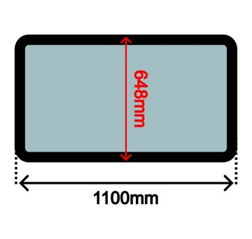 фото thumb №1, Стекло боковая bok левая renault master ii 1110x648 0300