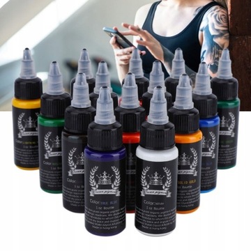 НАБОР 14 ЦВЕТОВ DYNAMIC 420 мл INK краска для тату