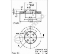 фото thumb №1, Brembo диск тормозная 212x18 v subaru justy