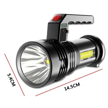 LATARKA SZPERACZ AKUMULATOROWA T6 LEDCOB USB SOLAR