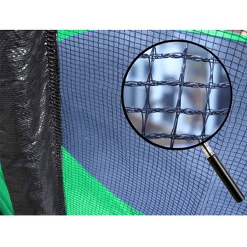 САДОВЫЙ ДЕТСКИЙ батут F-STAR 254CM 8FT ЗЕЛЕНАЯ СЕТКА С ЛЕСТНИЦЕЙ