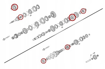 ПОДШИПНИКИ КПП NISSAN PATROL GR Y61 3.0