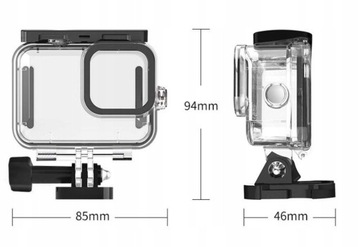 Водонепроницаемый водонепроницаемый чехол Telesin для GoPro 12 11 10 Фильтры Красный