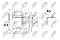 фото thumb №2, Npw-ct-056 nty шарнір внутрішній citroen c-elysee