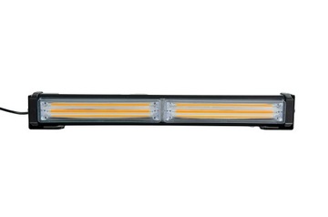 BELKA OSTRZEGAWCZA JEDNOSTRONNA POMARAŃCZOWA KOGUT STROBO LED 30CM 12V 24V