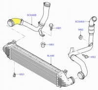 Интеркулер turbo труба ford mondeo iv s-max galaxy Цена, фото thumb