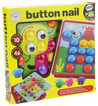 SORTERT UKŁADANKA EDUKACYJNA GUZIKOWA DLA DZIECI MOZAIKA TOBBI-TOYS