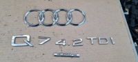 Купить Audi q7 4l эмблема значок крышки багажника надпись logo задняя 4.2 tdi quattro, фото thumb
