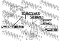 фото thumb №2, Втулка резиновый элемент стабилизатора задняя do vw touareg