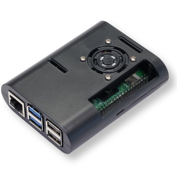 Корпус для Raspberry Pi 5 с ШИМ-управляемым вентилятором и 5-ю радиаторами