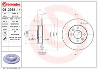 фото thumb №3, Тормозные диски тормозные колодки перед brembo renault thalia i