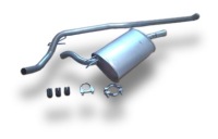 фото thumb №1, Renault twingo 1.2 40kw 44kw 1998-2007 гасник кінцевий + труба