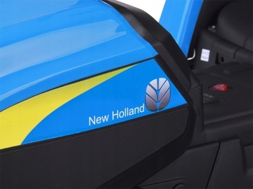 Аккумуляторный трактор New Holland с прицепом, 2 лицензии на двигатели 12 В