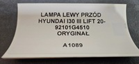 фото thumb №11, Лампа лівий перед hyundai i30 iii рестайлінг 20- оригінал 92101g4510