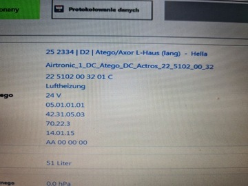 фото thumb №10, Вебасто mercedes atego axor a0058308661 suche airtronic d2 24v 2023r