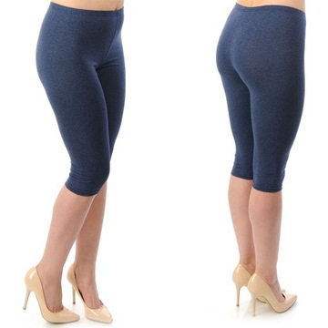 ЛЕГГИНСЫ ИЗ ХЛОПКОВОГО ДЖИНСЫ 3/4 XL