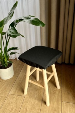Poduszka na taboret kwadrat 30x30 CZARNY