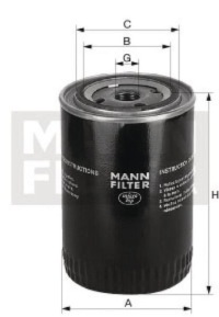 Mann-filter w 68 фільтр оливи renault clio twingo Зі Шроту, фото thumb