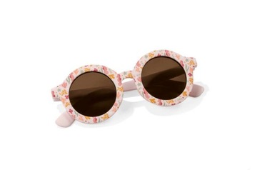Little Dutch Dziecięce Okulary przeciwsłoneczne okrągłe Ocean Dreams Pink