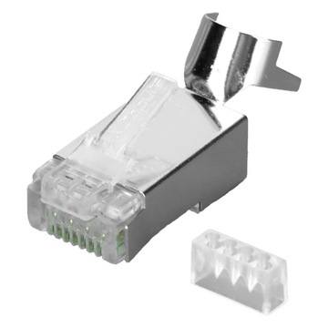 Разъем сетевого кабеля nw017 позолоченный экран cat7 rj45 8p8c горный хрусталь h