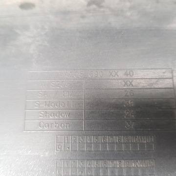 фото thumb №9, Планка накладка порога правая 890 mercedes w205 sedan amg a205690xx40