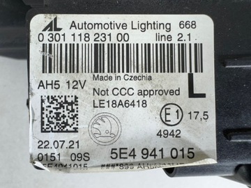 фото thumb №15, Skoda octavia iv 4 5e4 полный led лампа левая правая перед фары комплект