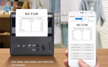 Беспроводной мини-термопринтер NETUM NT8003