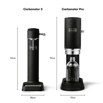 AARKE CARBONATOR PRO ВОДОНАСЫТИТЕЛЬ МАТОВЫЙ ЧЕРНЫЙ + СТЕКЛЯННАЯ БУТЫЛКА