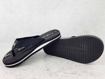 CALVIN KLEIN JEANS FLIP FLOP KLAPKI JAPONKI CZARNE
