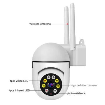 Ycc365 plus 1080P PTZ WIFI IP-камера Аудио система видеонаблюдения 4-кратный зум Night P