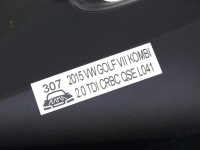 Крыло левый перед передний vw golf vii 7 mk7 универсал l041 lo41 чёрный Оригинал, фото thumb