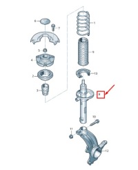 Купити Audi q2 ga передня частина gas shock абсорбер 5q0413031hn, фото thumb