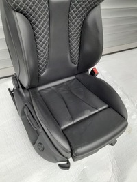 фото thumb №5, Audi a3 s3 8v сиденье пассажира кожа стёганая белая nić з підігрівом