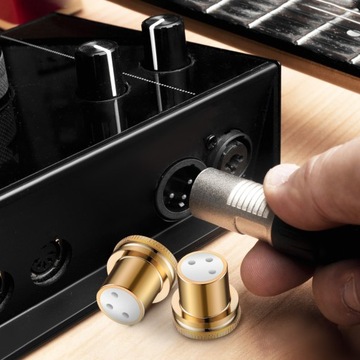 СБАЛАНСИРОВАННАЯ ЗАЩИТНАЯ КЕПКА XLR. ПРОТИВОПЫЛЕВЫЕ ШЛЯПКИ.