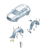 фото thumb №1, Накладка do передній підкрилок ліва audi q3 aso оригінал