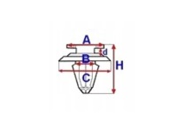 фото thumb №8, Клипса накладки порога volvo s60