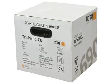 TRISHIELD COPPER антенный коаксиальный кабель 10м