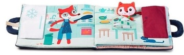 LILLIPUTIENS Мягкая книжка-активация с милым лисенком 18м +