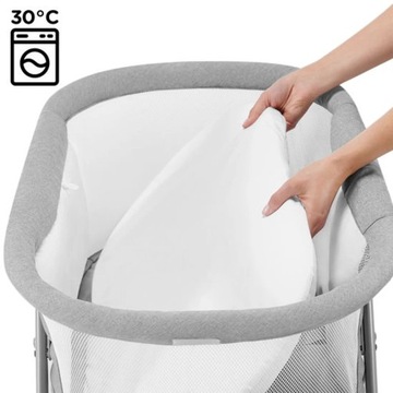 KINDERKRAFT LOVI серая кровать/колыбелька