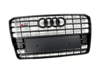 фото thumb №9, Audi a8 s8 d4 lift 2014-2017 решётка радиатора решётка радиатора shadow line