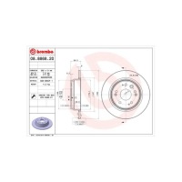 фото thumb №3, Brembo тормозные диски тормозные kpl задняя honda cr-v mk ii