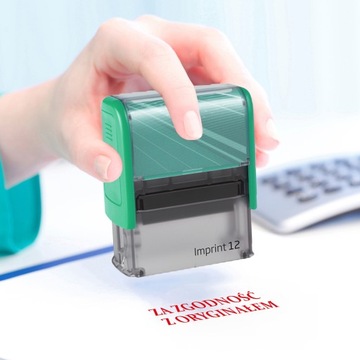 PIECZĄTKA ZA ZGODNOŚĆ Z ORYGINAŁEM TRODAT 8912 DO FIRMY BIURA ZIELONA