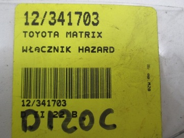 фото thumb №6, Toyota matrix 1 e13 перемикач світла аварійних