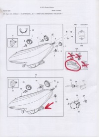 фото thumb №3, Opel corsa e набор ремонтный фара левая