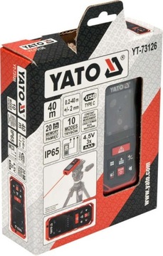 ЛАЗЕРНЫЙ ДАЛЬНОМЕР 40м YATO YT-73126 МЕТР