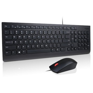 Lenovo Essential Комбинированная проводная клавиатура и мышь — литовский