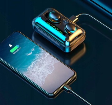 ХИТ! Беспроводные наушники F9 BLUETOOTH Powerbank!