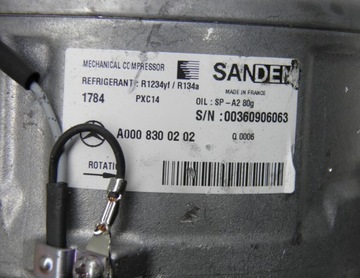 фото thumb №6, Компрессор кондиционера sanden a0008300202 w205 257