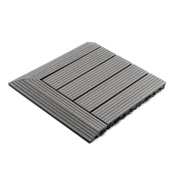 Серая композитная террасная доска 30 x 30 x 2,5 см