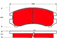 фото thumb №12, Trw тормозные колодки тормозные nissan перед sunny